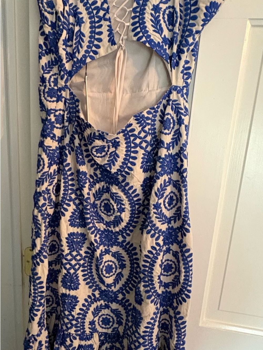 Blue and White Printed Sundress - Adelyn Rae. NWT - Picture 9 of 9